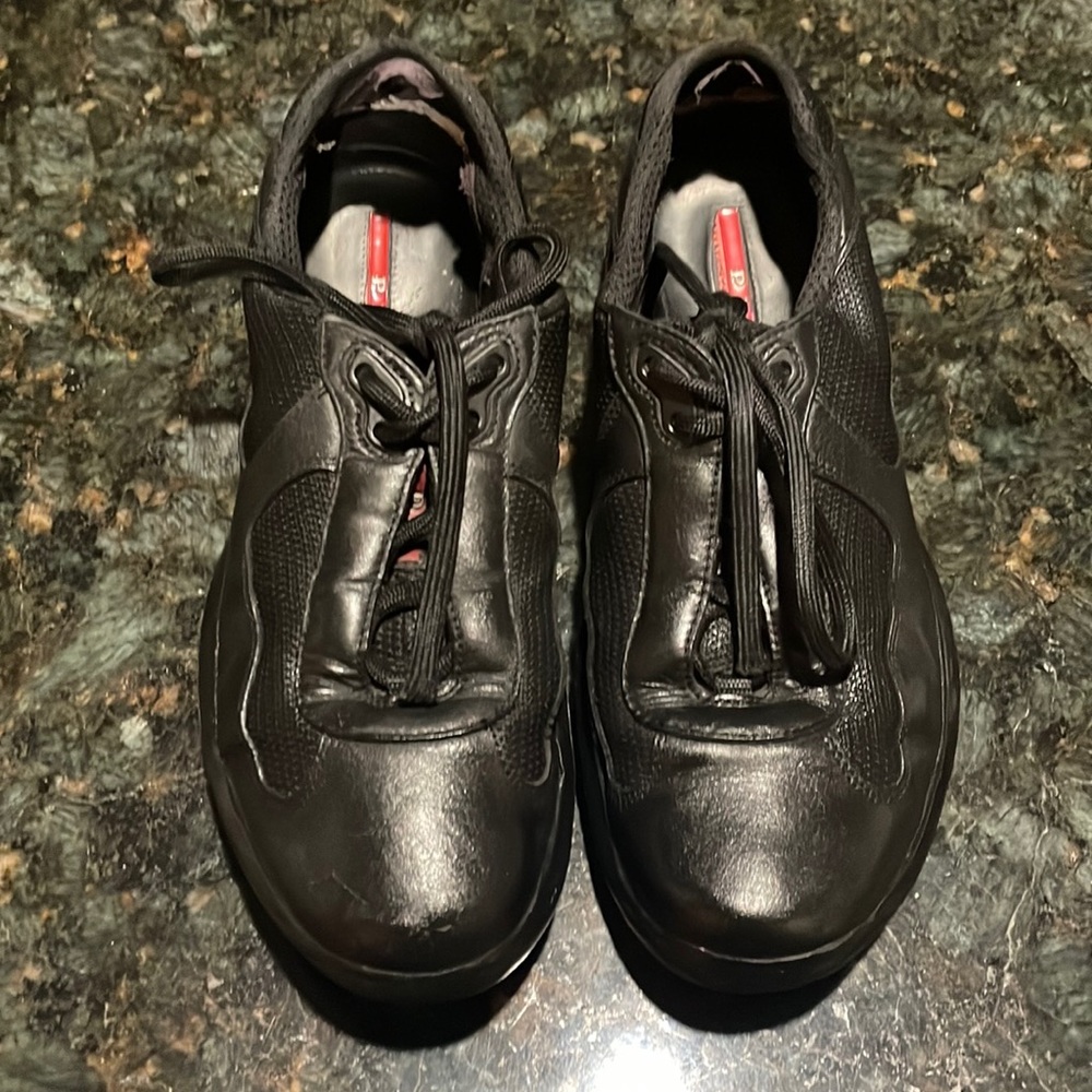 Authentic Black Prada Men Sneakers